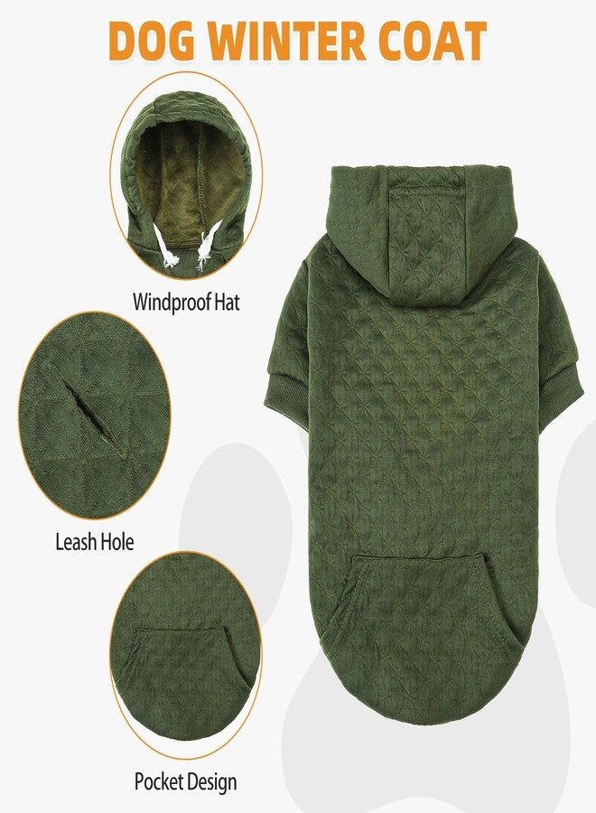 KOOLTAIL Small Dog Sweater, Ultra-Warm & Soft Winter Fall Sphynx Cat Clothes for Cats Only, Lightweight Dog Hoodie Sweatshirt for Small Dogs Boy Girl Yorkie, Chihuahua, Shih-Tzu, Puppy, Green XXS - Image 4